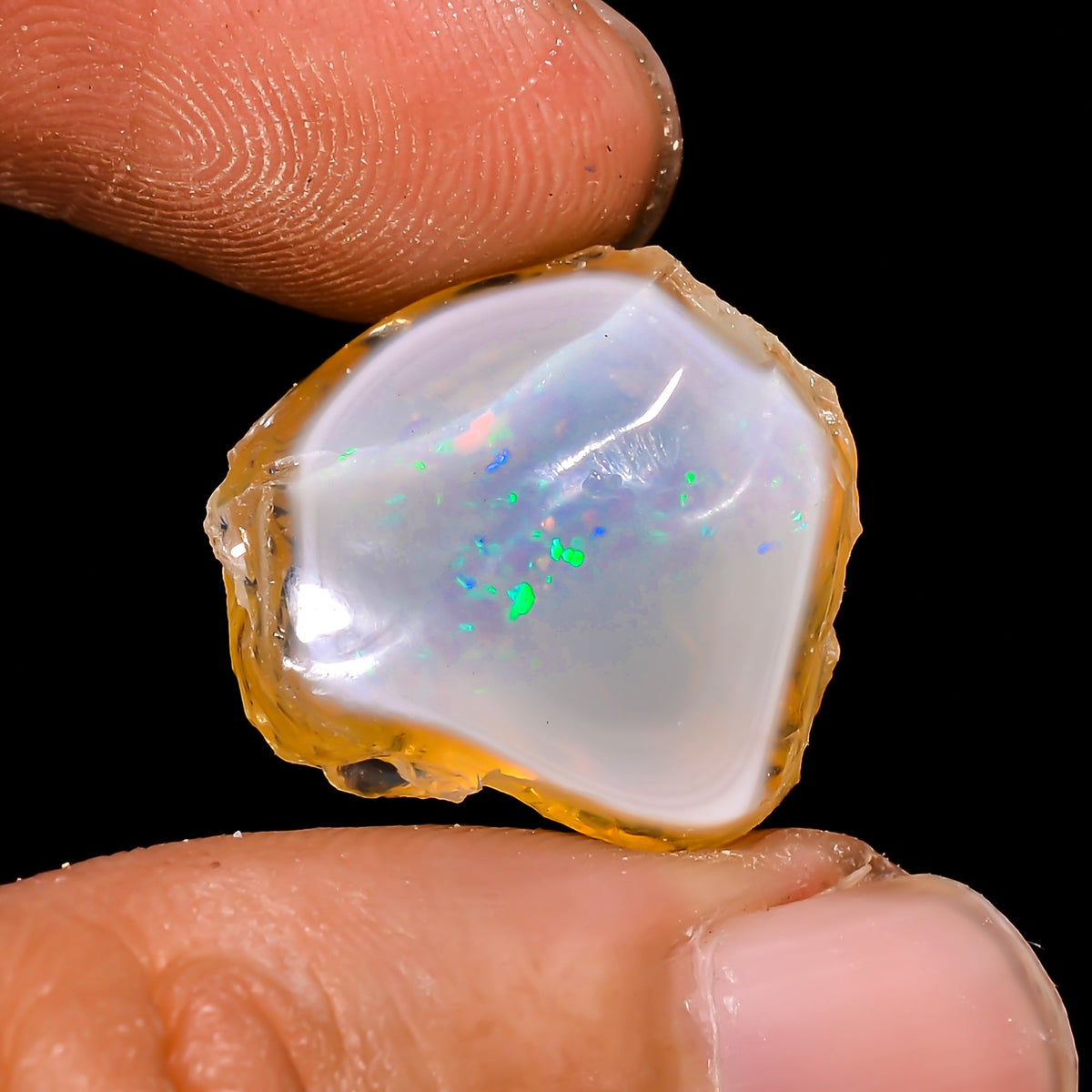 Terrific Top Grade Quality 100% Natural Welo Fire Ethiopian Opal Fancy Rough Loose Gemstone For Making Jewelry 18X16X10 MM 14.1 Cts. KR15-48 Sunkarton