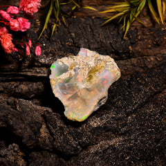 Unique Top Grade Quality 100% Natural Welo Fire Ethiopian Opal Fancy Rough Loose Gemstone For Making Jewelry 21X19X9 MM 15 Cts. KR15-49 Sunkarton