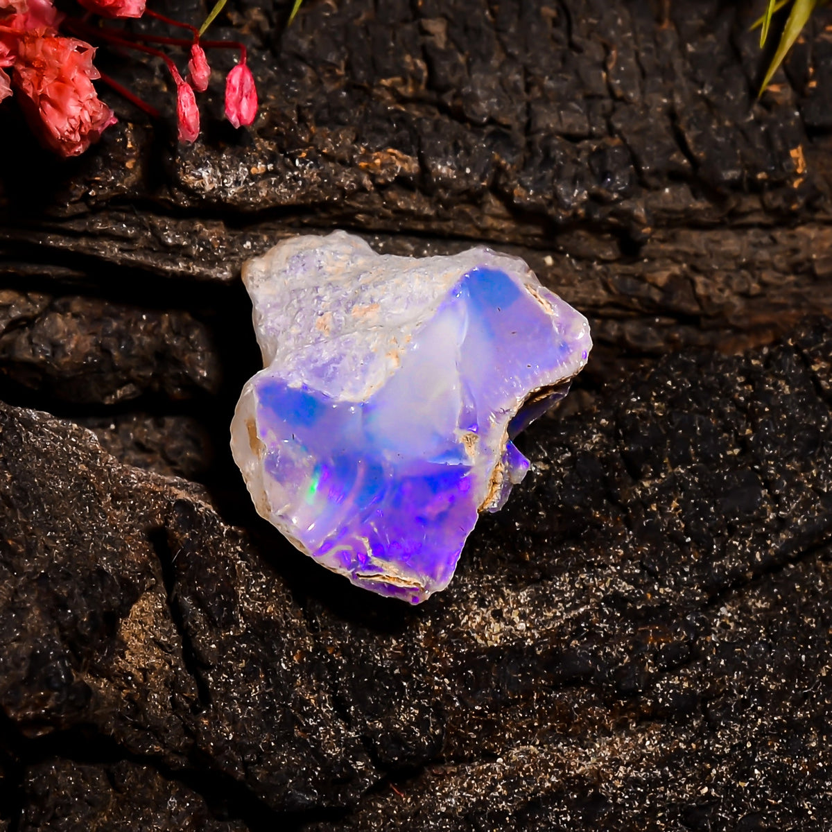 Amazing Top Grade Quality 100% Natural Welo Fire Ethiopian Opal Fancy Rough Loose Gemstone For Making Jewelry 18X17X10 MM 12.3 Cts. KR15-51 Sunkarton