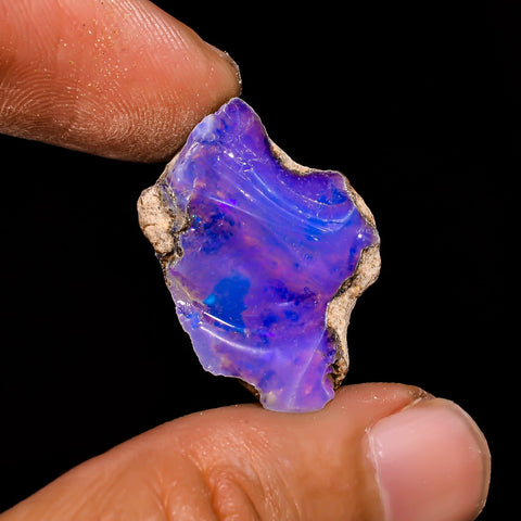 Awesome Top Grade Quality 100% Natural Welo Fire Ethiopian Opal Fancy Rough Loose Gemstone For Making Jewelry 25X18X8 MM 11.95 Cts. KR15-53 Sunkarton
