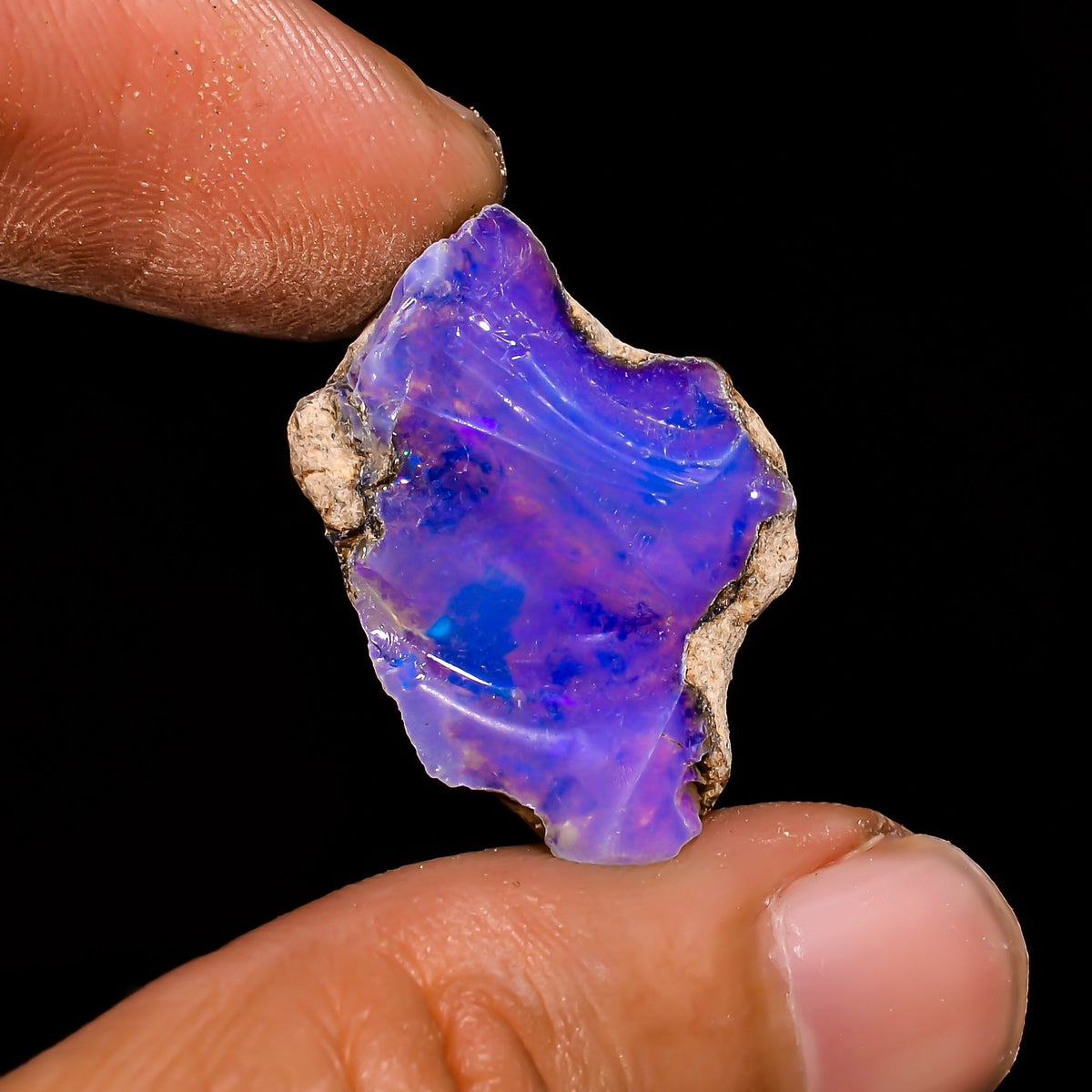 Awesome Top Grade Quality 100% Natural Welo Fire Ethiopian Opal Fancy Rough Loose Gemstone For Making Jewelry 25X18X8 MM 11.95 Cts. KR15-53 Sunkarton