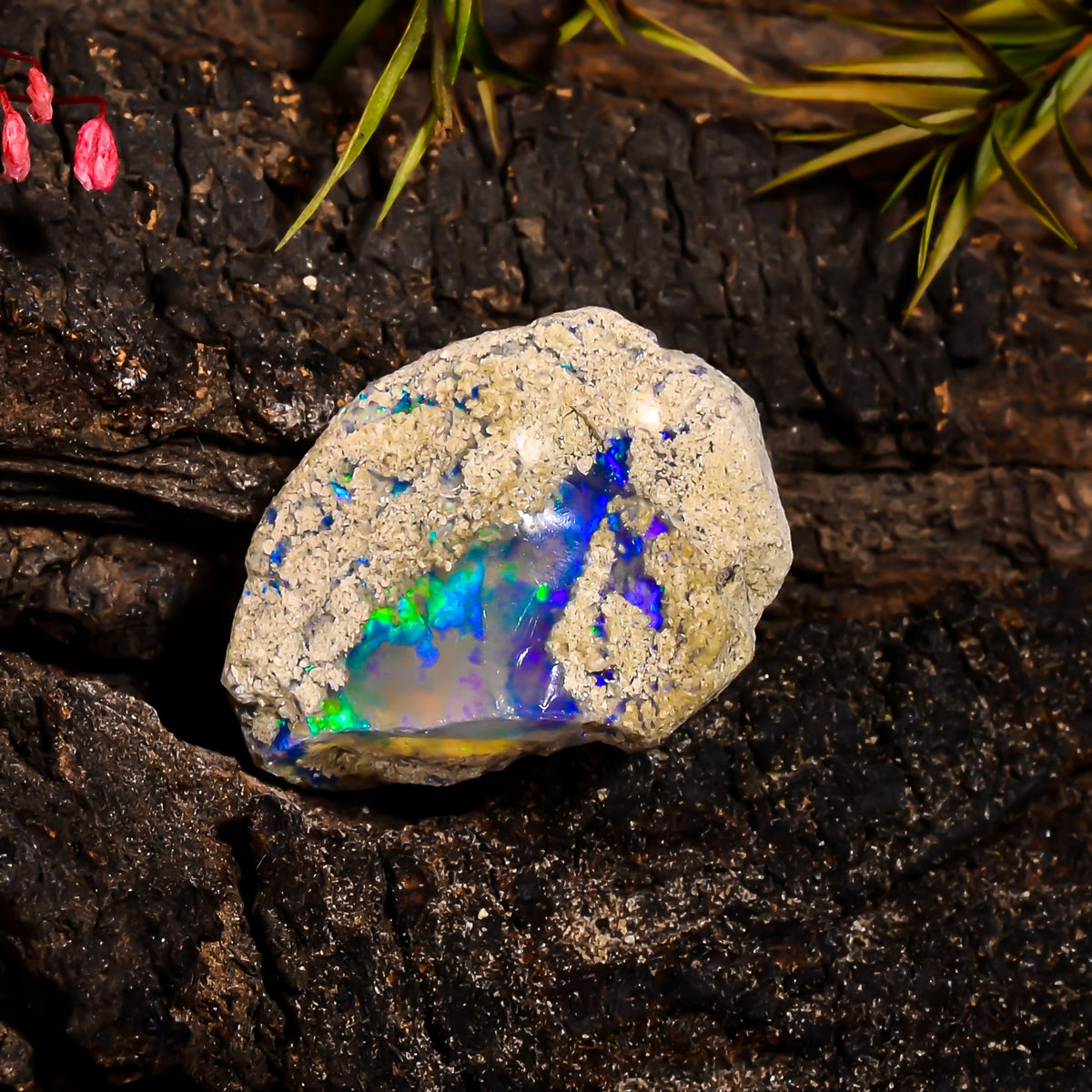 Classic Top Grade Quality 100% Natural Welo Fire Ethiopian Opal Fancy Rough Loose Gemstone For Making Jewelry 22X17X11 MM 17.35 Cts. KR15-55 Sunkarton