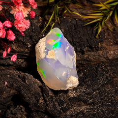 Dazzling Top Grade Quality 100% Natural Welo Fire Ethiopian Opal Fancy Rough Loose Gemstone For Making Jewelry 26X16X15 MM 27 Cts. KR15-56 Sunkarton