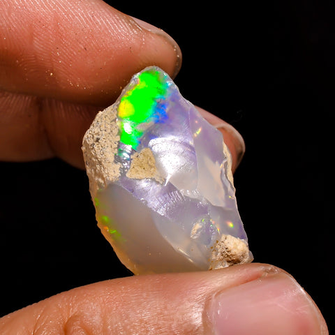 Dazzling Top Grade Quality 100% Natural Welo Fire Ethiopian Opal Fancy Rough Loose Gemstone For Making Jewelry 26X16X15 MM 27 Cts. KR15-56 Sunkarton
