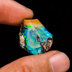 Exclusive Top Grade Quality 100% Natural Welo Fire Ethiopian Opal Rough Loose Gemstone For Making Jewelry 21X19X12 MM 18.2 Cts. KR15-58 Sunkarton