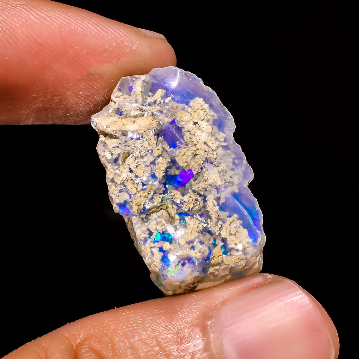 Classic Top Grade Quality 100% Natural Welo Fire Ethiopian Opal Fancy Rough Loose Gemstone For Making Jewelry 26X15X13 MM 20 Cts. KR15-5 Sunkarton