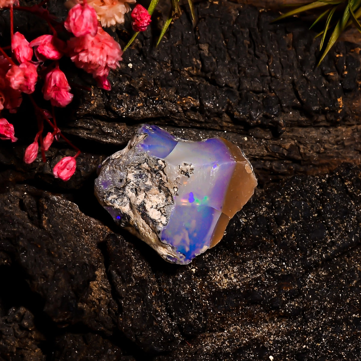 Fantastic Top Grade Quality 100% Natural Welo Fire Ethiopian Opal Rough Loose Gemstone For Making Jewelry 19X16X14 MM 13.55 Cts. KR15-61 Sunkarton
