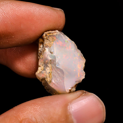 Gorgeous Top Grade Quality 100% Natural Welo Fire Ethiopian Opal Rough Loose Gemstone For Making Jewelry 22X16X12 MM 14.75 Cts. KR15-62 Sunkarton