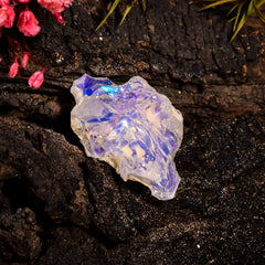 Immaculate Top Grade Quality 100% Natural Welo Fire Ethiopian Opal Rough Loose Gemstone For Making Jewelry 25X16X11 MM 13.5 Cts. KR15-63 Sunkarton