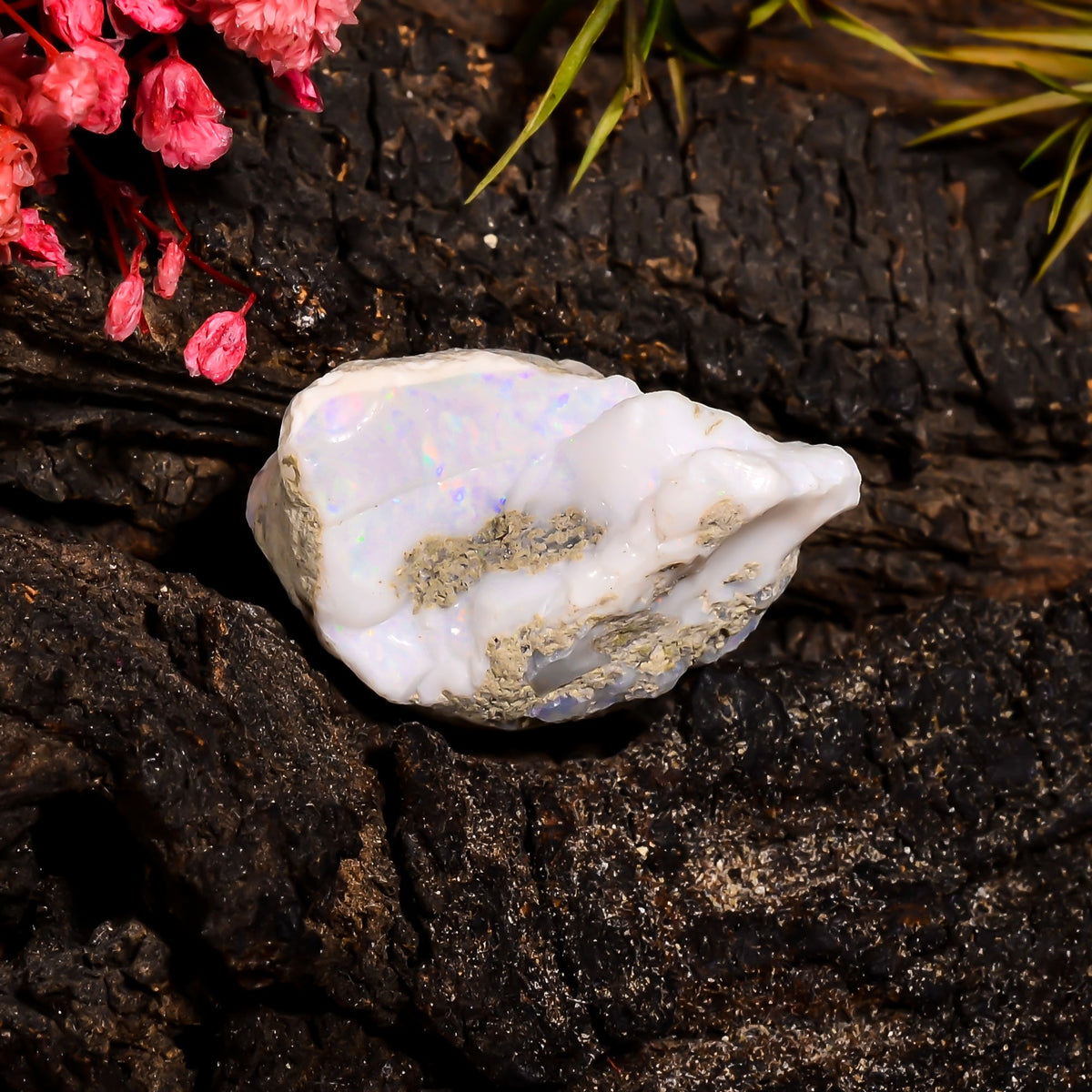 Incredible Top Grade Quality 100% Natural Welo Fire Ethiopian Opal Rough Loose Gemstone For Making Jewelry 24X14X12 MM 11.45 Cts. KR15-64 Sunkarton
