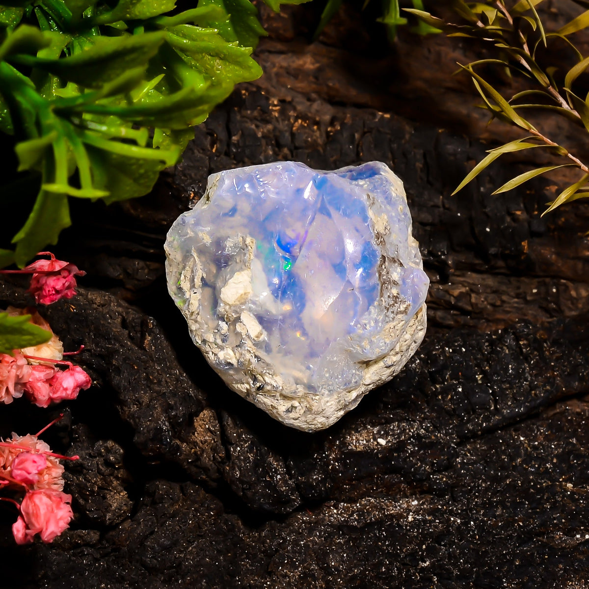Dazzling Top Grade Quality 100% Natural Welo Fire Ethiopian Opal Fancy Rough Loose Gemstone For Making Jewelry 26X25X21 MM 36.1 Cts. KR15-6 Sunkarton