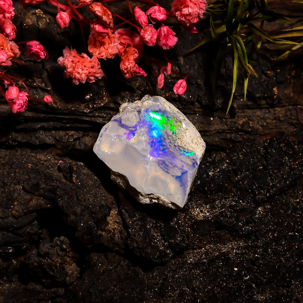 Tempting Top Grade Quality 100% Natural Welo Fire Ethiopian Opal Rough Loose Gemstone For Making Jewelry 18X18X13 MM 15.25 Cts. KR15-72 Sunkarton