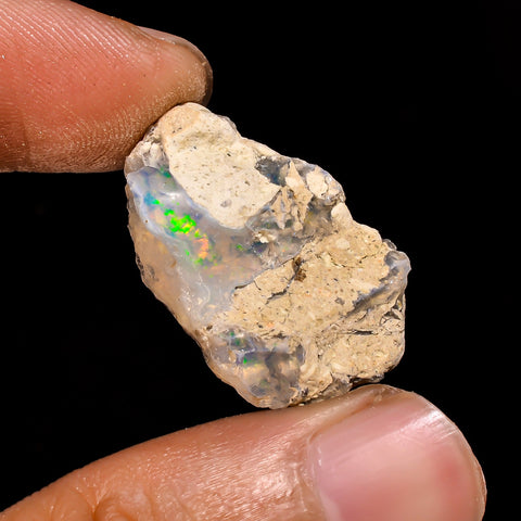 Amazing Top Grade Quality 100% Natural Welo Fire Ethiopian Opal Fancy Rough Loose Gemstone For Making Jewelry 26X17X10 MM 12.65 Cts. KR15-76 Sunkarton