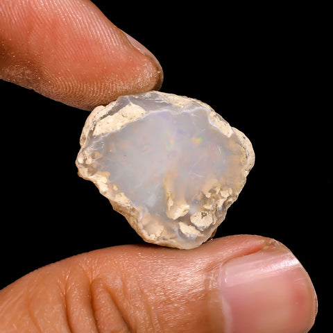 Attractive Top Grade Quality 100% Natural Welo Fire Ethiopian Opal Rough Loose Gemstone For Making Jewelry 21X19X10 MM 14.35 Cts. KR15-77 Sunkarton