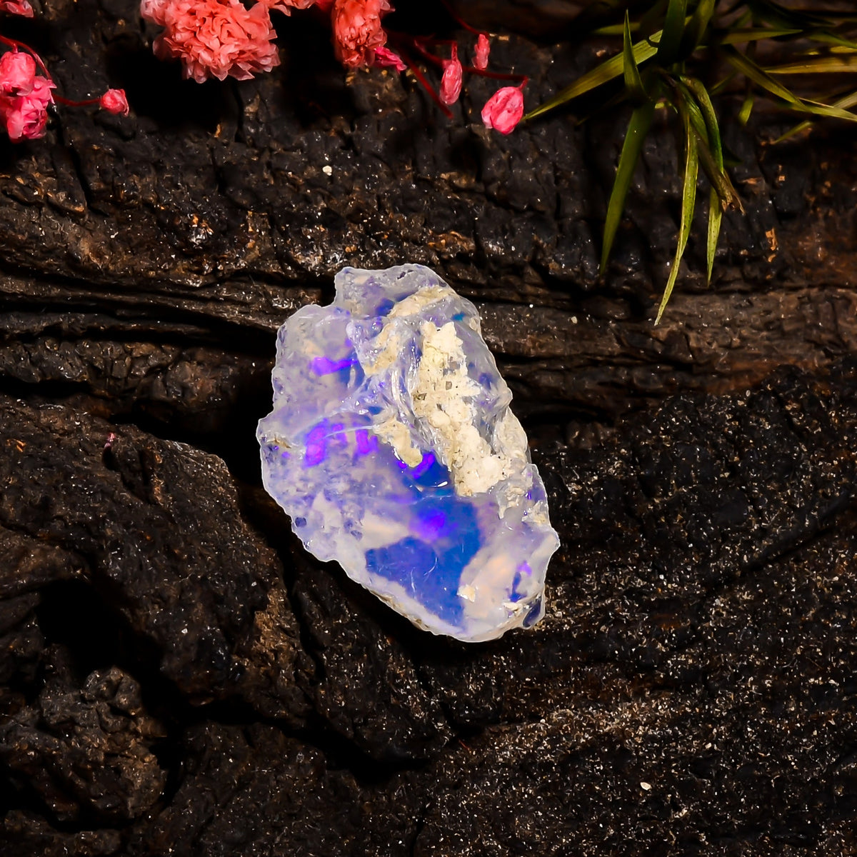 Awesome Top Grade Quality 100% Natural Welo Fire Ethiopian Opal Fancy Rough Loose Gemstone For Making Jewelry 23X16X9 MM 9.2 Cts. KR15-78 Sunkarton