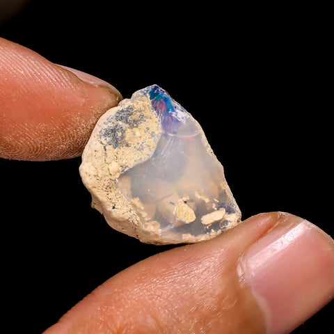 Beautiful Top Grade Quality 100% Natural Welo Fire Ethiopian Opal Rough Loose Gemstone For Making Jewelry 20X16X13 MM 13.75 Cts. KR15-79 Sunkarton