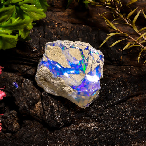 Excellent Top Grade Quality 100% Natural Welo Fire Ethiopian Opal Rough Loose Gemstone For Making Jewelry 24X21X18 MM 37.65 Cts. KR15-7 Sunkarton