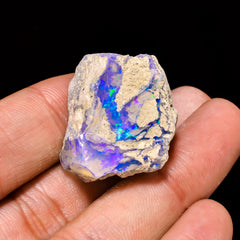 Excellent Top Grade Quality 100% Natural Welo Fire Ethiopian Opal Rough Loose Gemstone For Making Jewelry 24X21X18 MM 37.65 Cts. KR15-7 Sunkarton