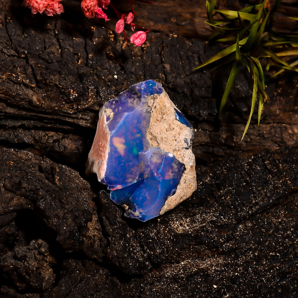 Excellent Top Grade Quality 100% Natural Welo Fire Ethiopian Opal Fancy Rough Loose Gemstone For Making Jewelry 23X19X11 MM 15 Cts. KR15-82 Sunkarton