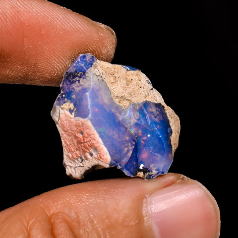Excellent Top Grade Quality 100% Natural Welo Fire Ethiopian Opal Fancy Rough Loose Gemstone For Making Jewelry 23X19X11 MM 15 Cts. KR15-82 Sunkarton