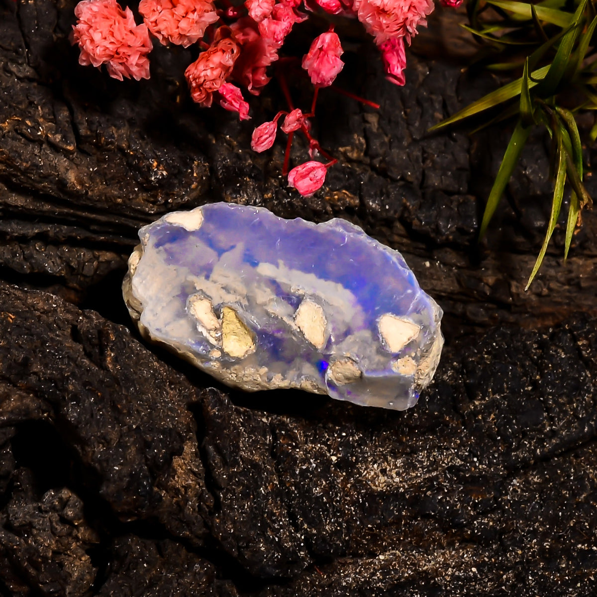 Fabulous Top Grade Quality 100% Natural Welo Fire Ethiopian Opal Fancy Rough Loose Gemstone For Making Jewelry 24X14X11 MM 13 Cts. KR15-85 Sunkarton