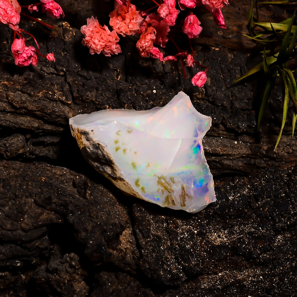 Fantastic Top Grade Quality 100% Natural Welo Fire Ethiopian Opal Rough Loose Gemstone For Making Jewelry 27X21X13 MM 21.2 Cts. KR15-86 Sunkarton
