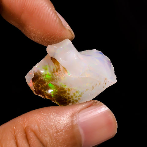 Fantastic Top Grade Quality 100% Natural Welo Fire Ethiopian Opal Rough Loose Gemstone For Making Jewelry 27X21X13 MM 21.2 Cts. KR15-86 Sunkarton
