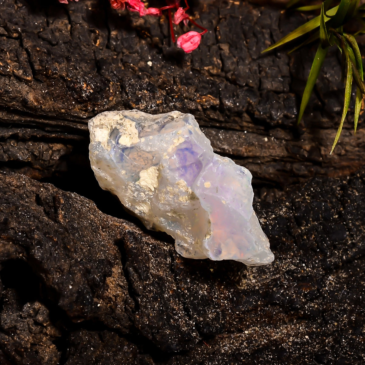 Mind Blowing Top Grade Quality 100% Natural Welo Fire Ethiopian Opal Rough Loose Gemstone For Making Jewelry 26X15X10 MM 11.1 Cts. KR15-91 Sunkarton