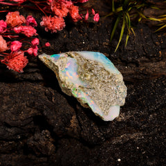 Terrific Top Grade Quality 100% Natural Welo Fire Ethiopian Opal Fancy Rough Loose Gemstone For Making Jewelry 32X19X9 MM 19.1 Cts. KR15-98 Sunkarton