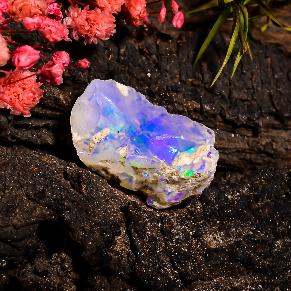 Unique Top Grade Quality 100% Natural Welo Fire Ethiopian Opal Fancy Rough Loose Gemstone For Making Jewelry 24X15X11 MM 15.9 Cts. KR15-99 Sunkarton
