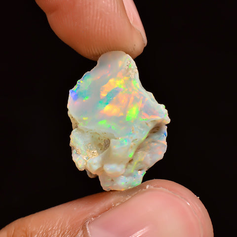 Fantastic Top Grade Quality 100% Natural Welo Fire Ethiopian Opal Rough Loose Gemstone For Making Jewelry 19X14X10 MM 6.5 Cts. KR16-11 Sunkarton
