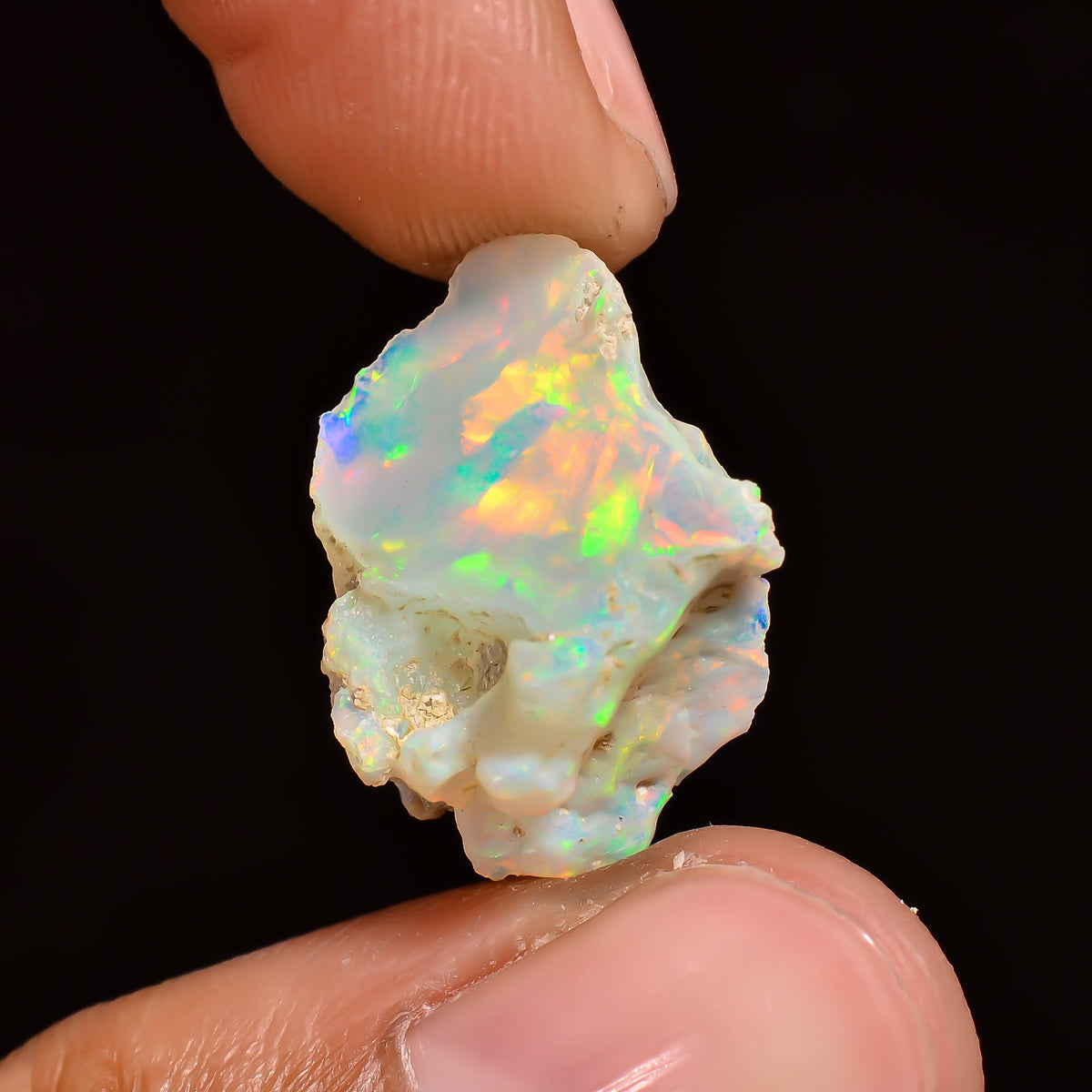 Fantastic Top Grade Quality 100% Natural Welo Fire Ethiopian Opal Rough Loose Gemstone For Making Jewelry 19X14X10 MM 6.5 Cts. KR16-11 Sunkarton