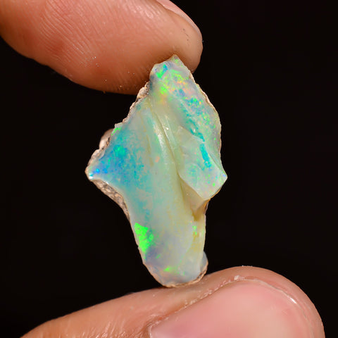 Gorgeous Top Grade Quality 100% Natural Welo Fire Ethiopian Opal Rough Loose Gemstone For Making Jewelry 23X15X9 MM 8 Cts. KR16-12 Sunkarton