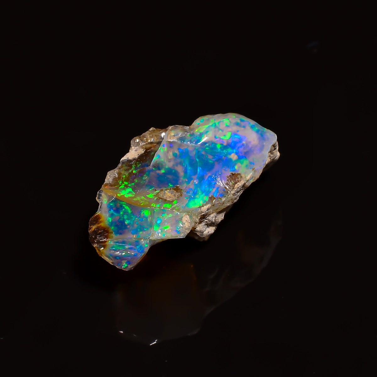 Immaculate Top Grade Quality 100% Natural Welo Fire Ethiopian Opal Rough Loose Gemstone For Making Jewelry 23X13X8 MM 9.5 Cts. KR16-13 Sunkarton