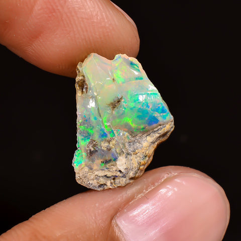 Marvellous Top Grade Quality 100% Natural Welo Fire Ethiopian Opal Rough Loose Gemstone For Making Jewelry 16X13X6 MM 4.5 Cts. KR16-15 Sunkarton