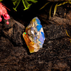 Mind Blowing Top Grade Quality 100% Natural Welo Fire Ethiopian Opal Rough Loose Gemstone For Making Jewelry 24X15X9 MM 10.5 Cts. KR16-16 Sunkarton