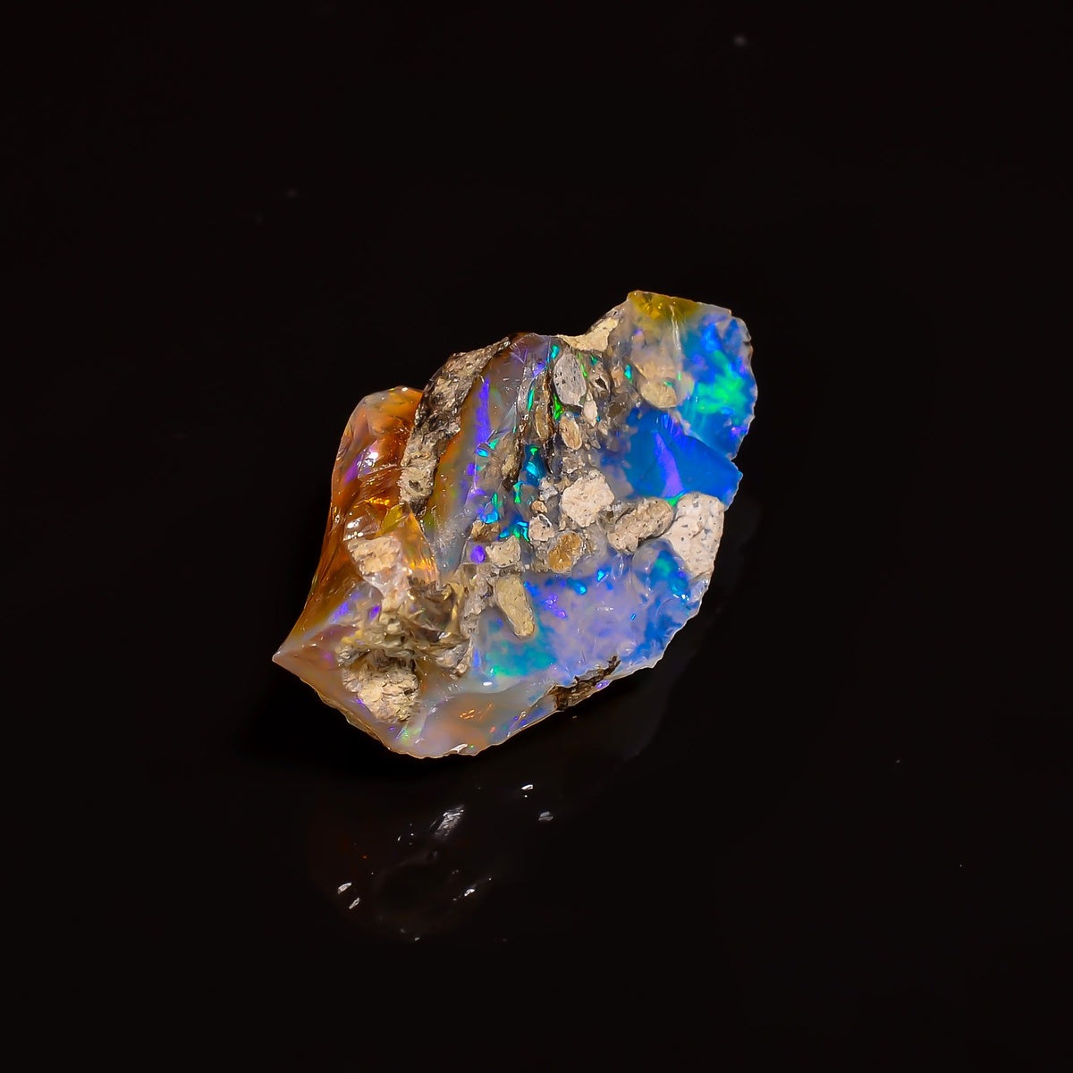 Mind Blowing Top Grade Quality 100% Natural Welo Fire Ethiopian Opal Rough Loose Gemstone For Making Jewelry 24X15X9 MM 10.5 Cts. KR16-16 Sunkarton