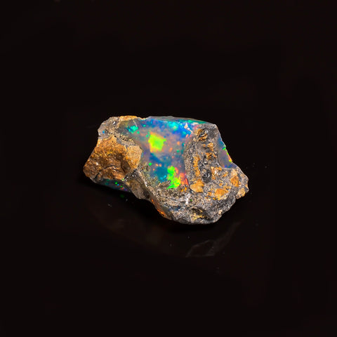 Amazing Top Grade Quality 100% Natural Welo Fire Ethiopian Opal Rough Loose Gemstone For Making Jewelry 20X11X11 MM 9.5 Cts. KR16-1 Sunkarton