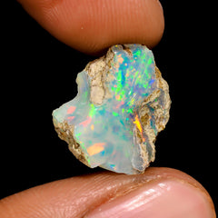 Tempting Top Grade Quality 100% Natural Welo Fire Ethiopian Opal Rough Loose Gemstone For Making Jewelry 15X11X7 MM 5 Cts. KR16-22 Sunkarton