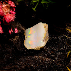 Terrific Top Grade Quality 100% Natural Welo Fire Ethiopian Opal Rough Loose Gemstone For Making Jewelry 16X14X7 MM 8 Cts. KR16-23 Sunkarton