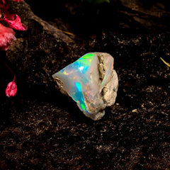 Wonderful Top Grade Quality 100% Natural Welo Fire Ethiopian Opal Rough Loose Gemstone For Making Jewelry 11X10X10 MM 4.5 Cts. KR16-25 Sunkarton