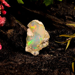 Attractive Top Grade Quality 100% Natural Welo Fire Ethiopian Opal Rough Loose Gemstone For Making Jewelry 19X14X10 MM 7.5 Cts. KR16-27 Sunkarton