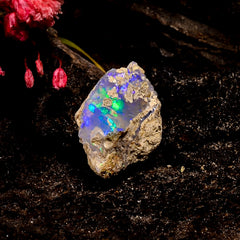 Awesome Top Grade Quality 100% Natural Welo Fire Ethiopian Opal Rough Loose Gemstone For Making Jewelry 15X12X8 MM 6.5 Cts. KR16-28 Sunkarton
