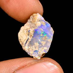 Awesome Top Grade Quality 100% Natural Welo Fire Ethiopian Opal Rough Loose Gemstone For Making Jewelry 15X12X8 MM 6.5 Cts. KR16-28 Sunkarton