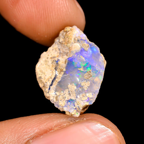 Awesome Top Grade Quality 100% Natural Welo Fire Ethiopian Opal Rough Loose Gemstone For Making Jewelry 15X12X8 MM 6.5 Cts. KR16-28 Sunkarton