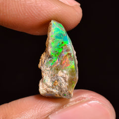 Attractive Top Grade Quality 100% Natural Welo Fire Ethiopian Opal Rough Loose Gemstone For Making Jewelry 19X11X7 MM 5.3 Cts. KR16-2 Sunkarton