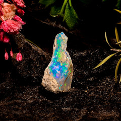 Classic Top Grade Quality 100% Natural Welo Fire Ethiopian Opal Rough Loose Gemstone For Making Jewelry 22X14X9 MM 8 Cts. KR16-30 Sunkarton
