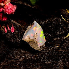 Excellent Top Grade Quality 100% Natural Welo Fire Ethiopian Opal Rough Loose Gemstone For Making Jewelry 15X12X9 MM 5 Cts. KR16-32 Sunkarton