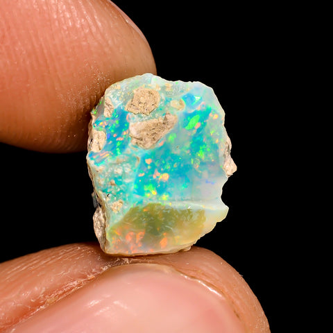 Exclusive Top Grade Quality 100% Natural Welo Fire Ethiopian Opal Rough Loose Gemstone For Making Jewelry 11X8X7 MM 2 Cts. KR16-33 Sunkarton