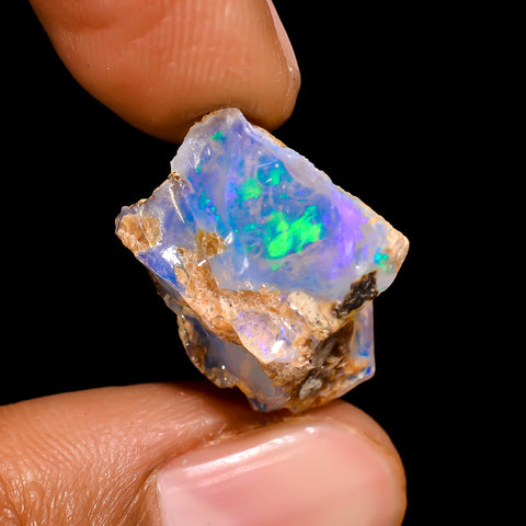 Elegant Top Grade Quality 100% Natural Welo Fire Ethiopian Opal Rough Loose Gemstone For Making Jewelry 19X16X9 MM 9 Cts. KR16-34 Sunkarton